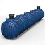 Citerne à eau robuste enterrée pré-équipée 50000 litres