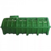 Cuve à eau de pluie plate 10000 L pré-équipée