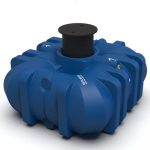 Cuve à eau de pluie plate à enterrée de 5000 L