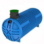 Cuve à eau de pluie renforcée double parois 5000 L pour sols difficiles