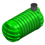 Cuve à eau enterrée nue ou pré-équipée d'un filtre 16000 litres