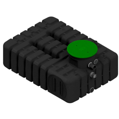 Cuve de stockage d'eau de pluie extra-plate 2500 L