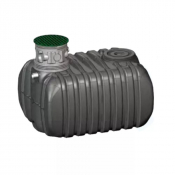 Cuve de stockage d'eau de pluie pré-équipée 2500 L
