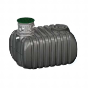 Cuve de stockage d'eau de pluie pré-équipée 2500 L