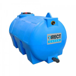 Citerne à eau de pluie horizontale pré-équipée vanne 300 litres