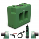 Cuve à eau 2000 litres avec système de pompe pour le jardin