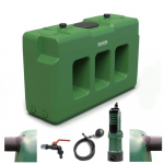 Cuve à eau 3000 litres avec système de pompe pour le jardin