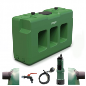 Cuve à eau 3000 litres avec système de pompe pour le jardin