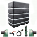 Cuve à eau 4000 litres avec système de pompe pour le jardin