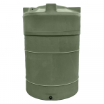 Cuve à eau de pluie 2000 L pré-équipée ronde