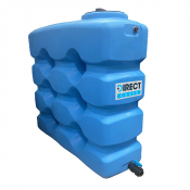 Cuve à eau de pluie rectangulaire pré-équipée vanne de 2000  L