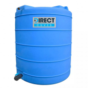Cuve à eau de pluie verticale pré-équipée vanne de 5000  L
