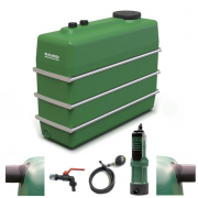 Cuve à eau renforcée 2000 litres avec système de pompe pour le jardin