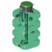Cuve de récupération d'eau de pluie équipée - 550 L