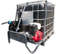 Cuve IBC transport 1000 L équipée pompe et nettoyeur haute pression