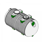 Cuve nue de stockage d'eau enterrée 14000L