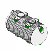 Cuve nue de stockage d'eau enterrée 14000L