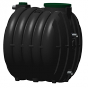 Cuve de rétention d'eau de pluie 6000 L - Via régulateur 1L/s