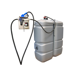 Cuve de stockage double paroi équipée - 1000L