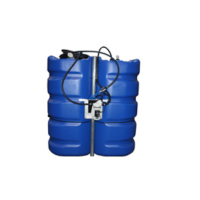 Cuve de stockage simple paroi équipée pistolet automatique - 3000L