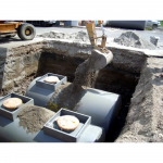 Cuve double paroi à enterrer pour carburant avion 10000L