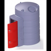 Cuve 2500 L pour stockage de GNR équipée avec grande armoire