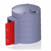 Cuve 5000 L pour stockage de GNR équipée avec grande armoire