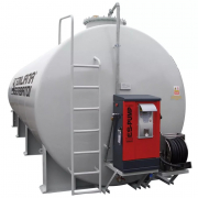 Cuve de stockage acier double paroi cylindrique 30 000 Litres avec système de gestion