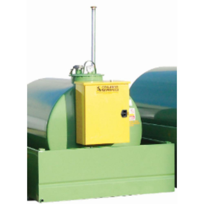 Cuve GNR 2400 L de stockage simple paroi avec son bac de rétention intégré