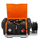 Station de ravitaillement essence avec enrouleur - 330 litres