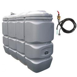 Cuve à fioul et biofioul 2000 L avec kit de soutirage et alimentation de chaudière