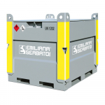 Cuve GNR / FIOUL de chantier transport + stockage fixe 950 Litres ADR EMILCUBE