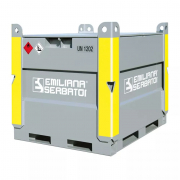 Cuve GNR / FIOUL de chantier transport + stockage fixe 950 Litres ADR EMILCUBE