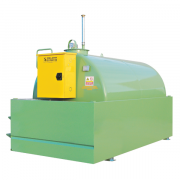 Cuve de stockage simple paroi 5000L avec son bac de rétention intégré