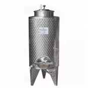 Cuve de stockage en inox à fond conique 500 Litres