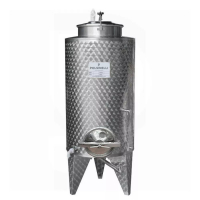 Cuve de stockage en inox à fond conique 500 Litres