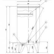 Cuve de vinification fond conique  système Snologique de 300 à 2000 L