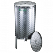 Cuve de vinification fond plat de 50 à 2000 litres flotteur à huile