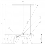 Cuve fond conique système Snologique pour huiles de 300 à 2000 litres