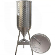 Cuve vin tronconique inox – Fermentation maîtrisée – 200 L chapeau flottant