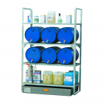 Rayonnage de rétention 12 fûts de 60 L