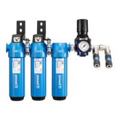 Ensemble de filtration et régulation pour pistolets de peinture à base aqueuse