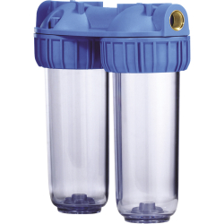 Support double vide à cartouche filtrante taille SENIOR 3/4"