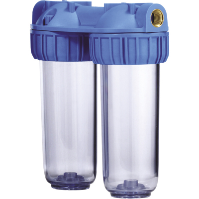 Support double vide à cartouche filtrante taille SENIOR 3/4"