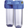 Support double vide à cartouche filtrante taille SENIOR 3/4"