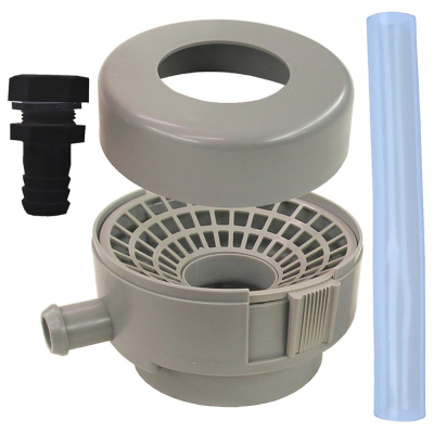 Collecteur filtre avec raccord cuve à gouttière adaptable de 70, 75, 80 et 100 mm