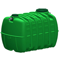 Fosse toutes eaux enterrée en PE 3000 litres