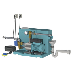 Gestionnaire d'eau de pluie 24 litres - Electropompe de type E-NGXM 2-80 PCD
