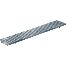 Grille caillebotis acier galvanisé ou  inox pour caniveau de drainage TEC LN200