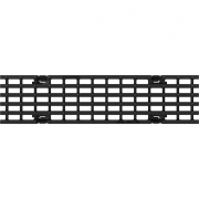 Grille à barres longitudinales en fonte ductile pour caniveaux de drainage